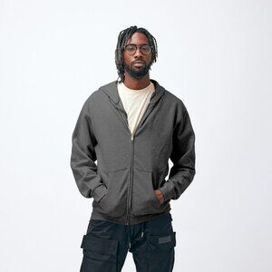 Tultex 331 Classic Zip in Charcoal Heather Size XXL‎